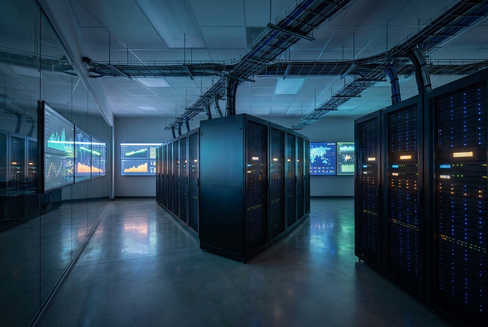 Salle serveurs et supervision AURIVALT Digital & Tech